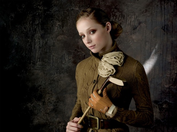 Classic portrait in a textured interior