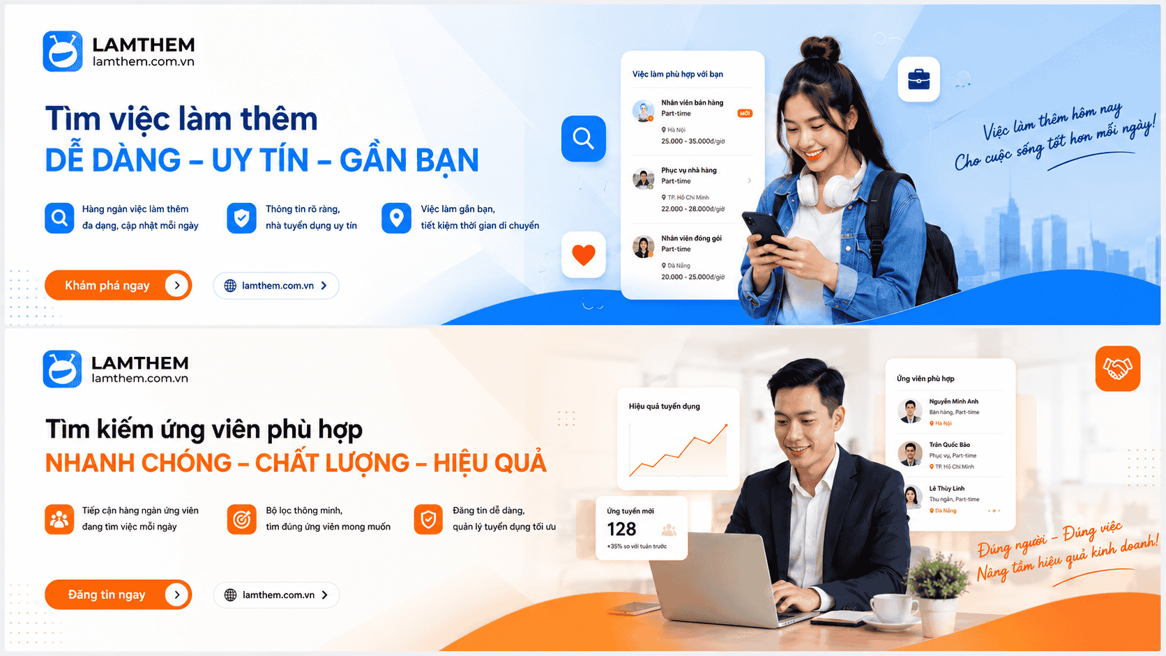 Nền tảng LAMTHEM.COM.VN – kết nối nhu cầu việc làm linh hoạt
