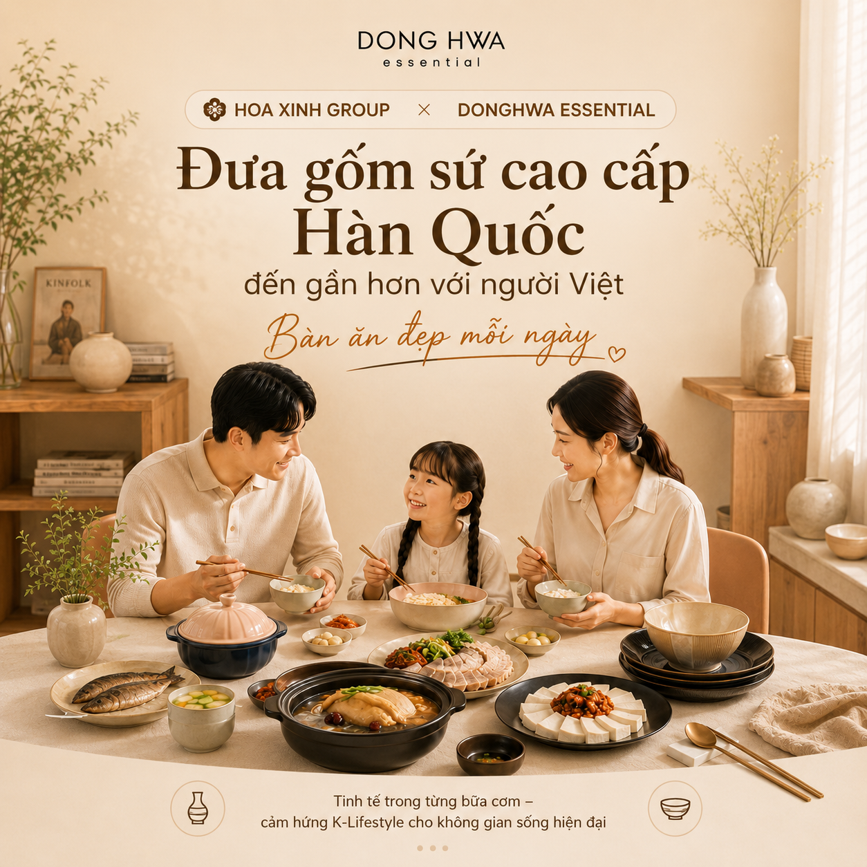 Hoa Xinh Group và DongHwa Essential chính thức hợp tác, đưa gốm sứ cao cấp Hàn Quốc đến gần hơn với người Việt