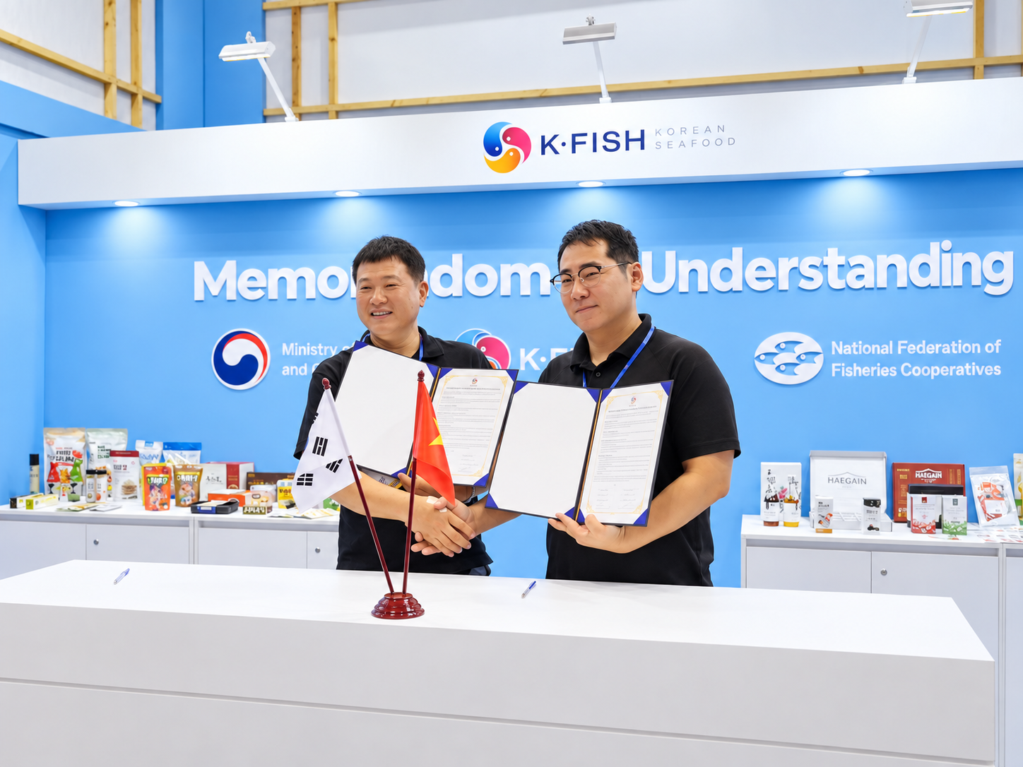 HOA XINH GROUP KÝ KẾT MOU VỚI K-FISH TẠI TRIỂN LÃM THỦY SẢN QUỐC TẾ VIETFISH 2026